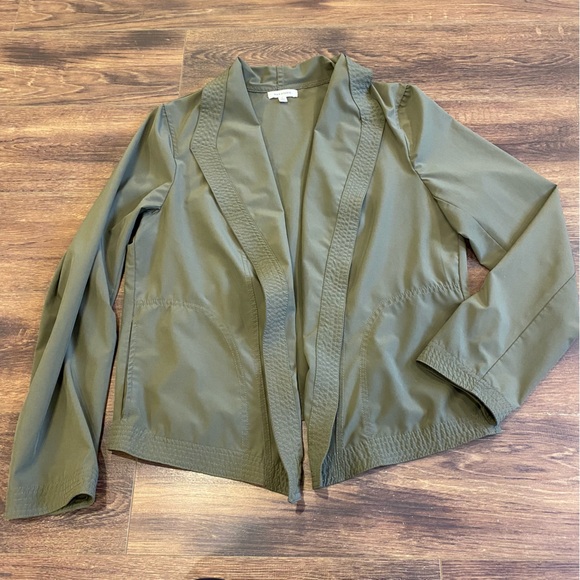 Open front jacket army green size large - Picture 7 of 12